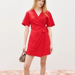 Ganni Mini Wrap Dress